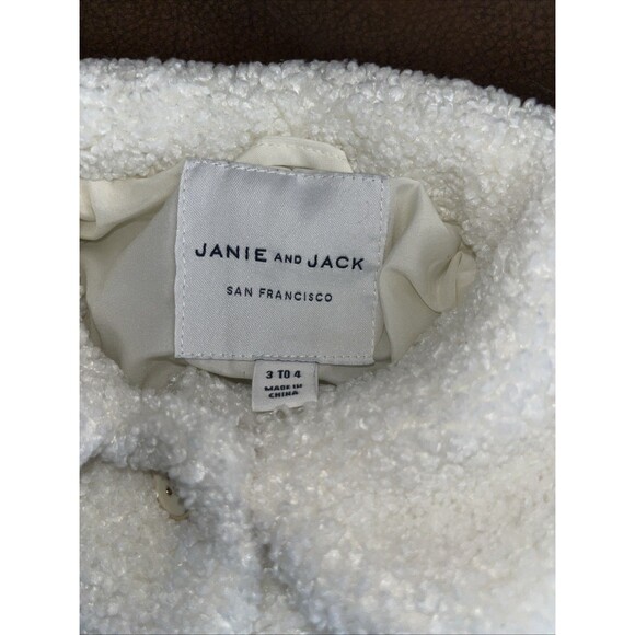 Beni And Jack San Francisco Beige Shepa Girls Jacket 3-4 100% Polyester Sherpa - Picture 4 of 6